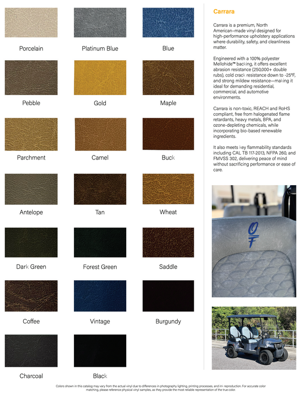 Custom Golf Cart Seat Cover & Installation